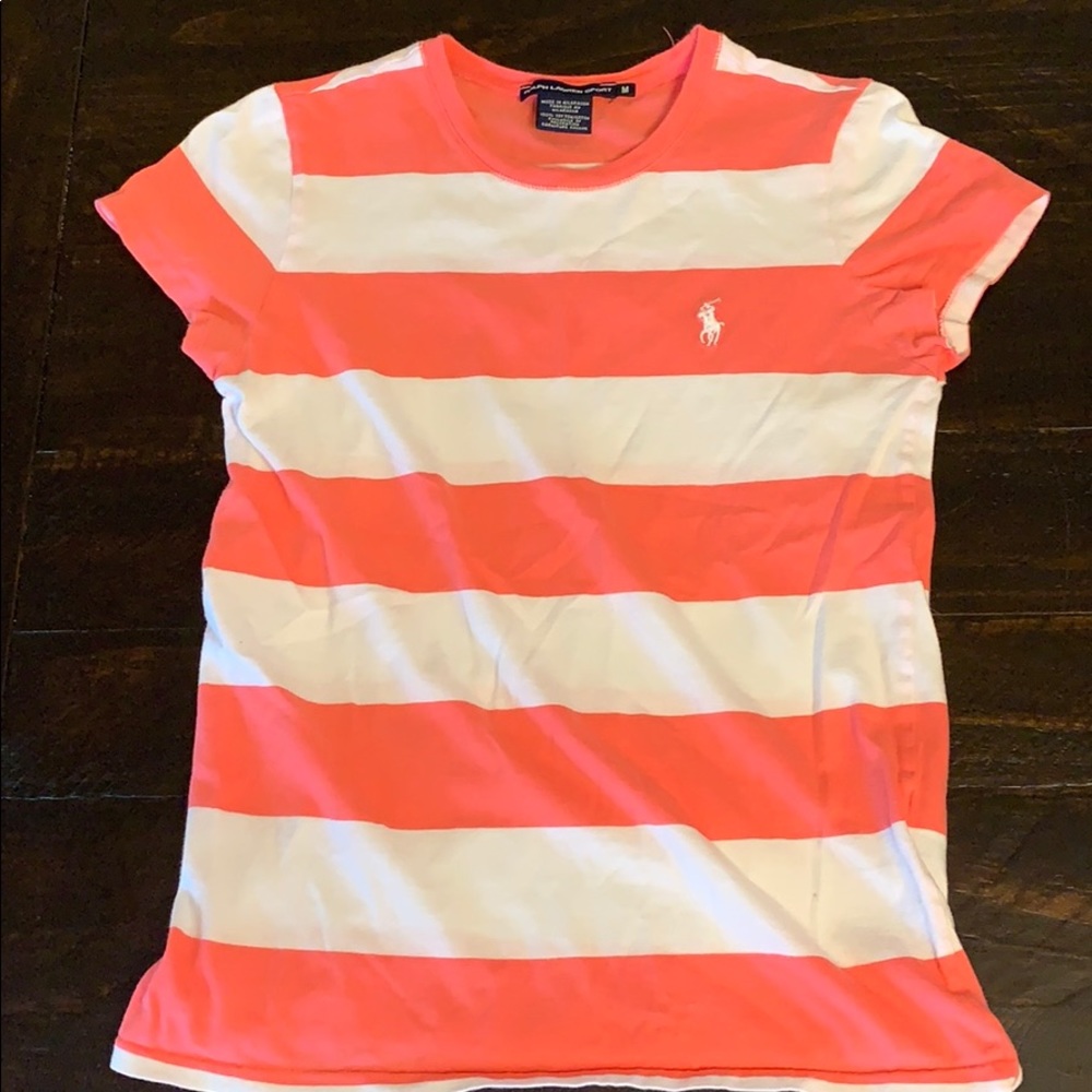 Pink/white Ralph Lauren Tee